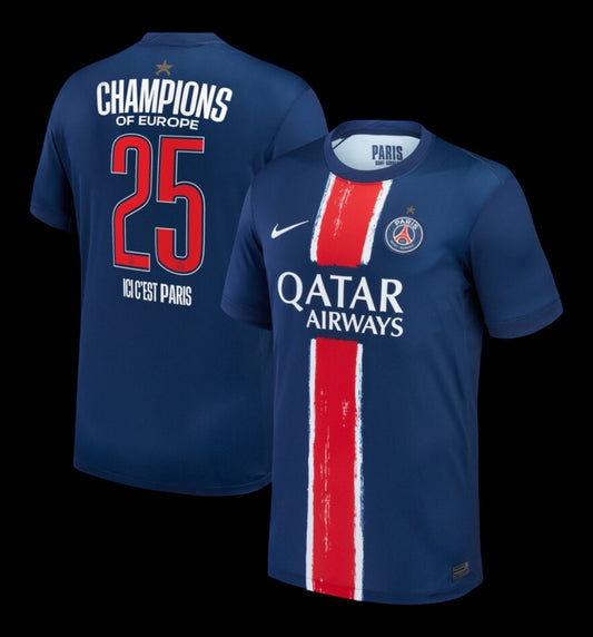 Paris SG Maillot Domicile 24/25 – Spécial LDC CHAMPIONS (⭐)