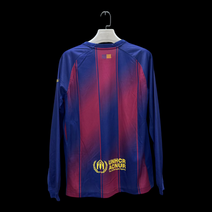Barcelone Maillot Manches Longues Domicile 25/26